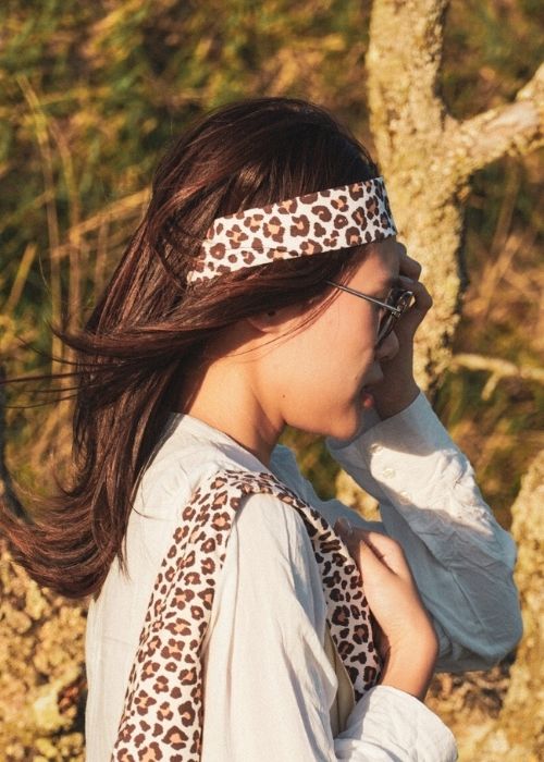 Bandeau cheveux léopard