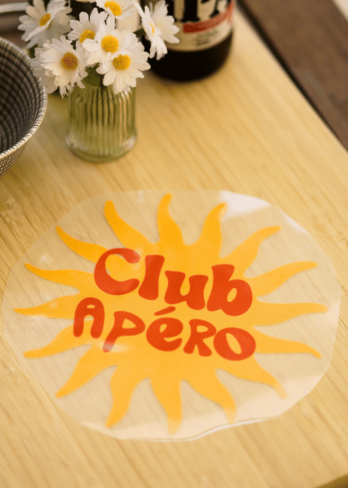 Sticker thermocollant Club Apéro