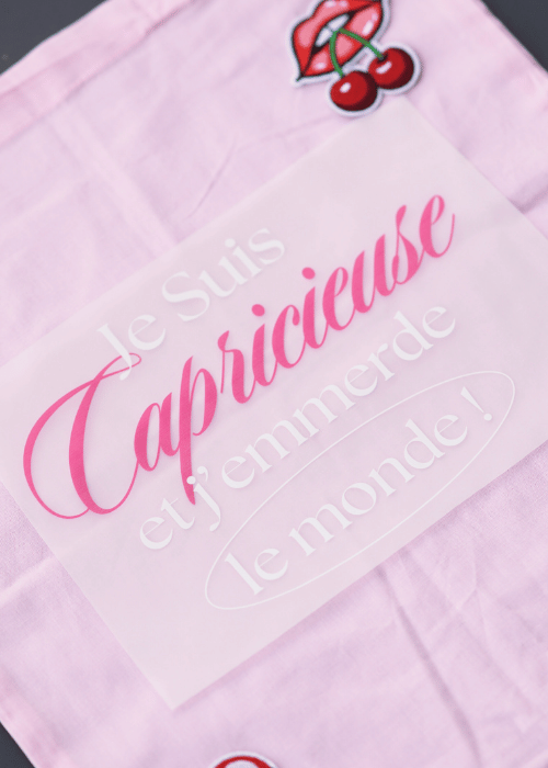 Sticker thermocollant Capricieuse 2