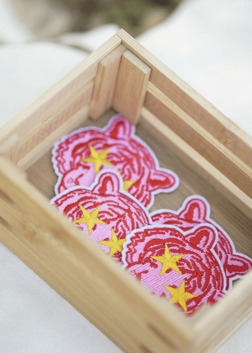 Patch thermocollant Tigre Rose