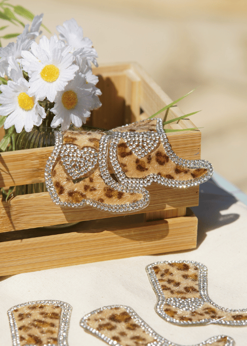 Patch thermocollant botte de cowboy