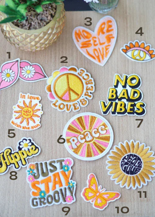 Patchs "Groovy "Brodés