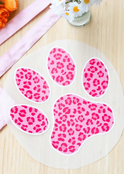 Sticker thermocollant Patte de chien Léopard