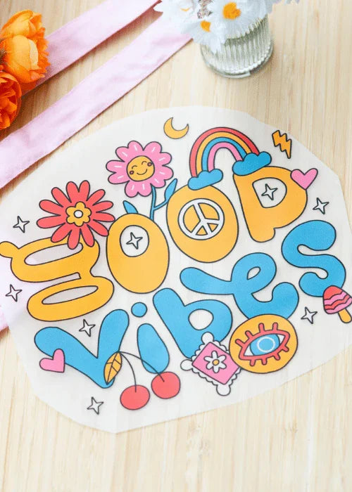 Sticker thermocollant Good Vibes