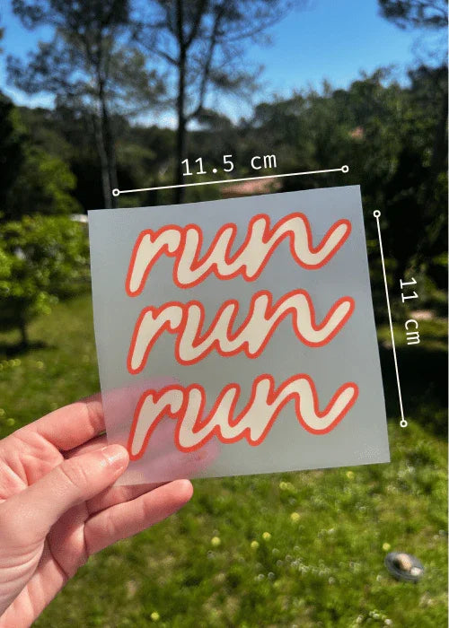 surface d'impression du stickers thermocollant