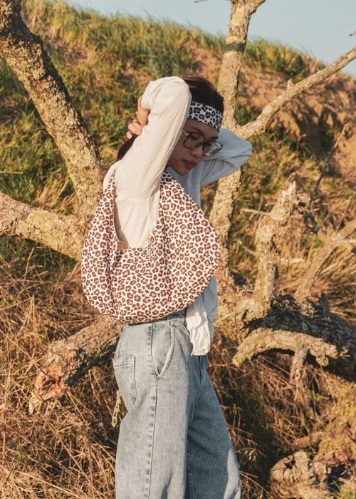 Sac hobo léopard
