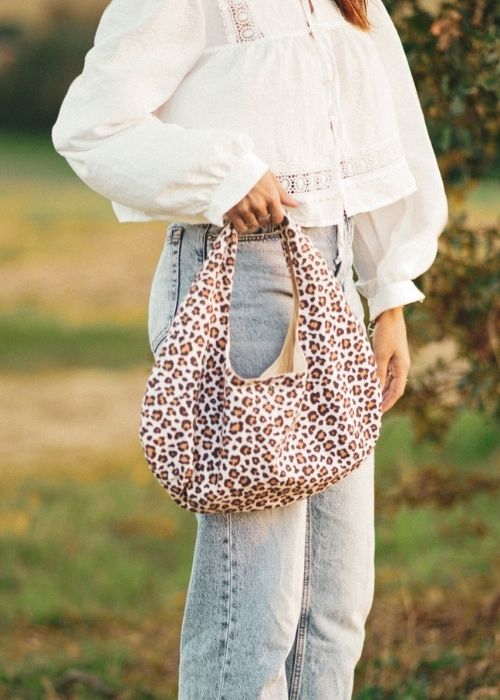Sac hobo léopard