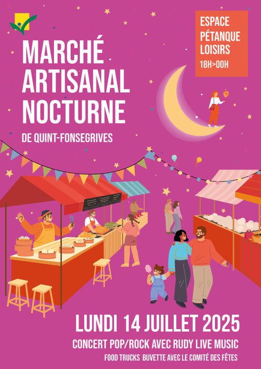 14 juillet : Marché Nocturne de Quint-Fonsegrives