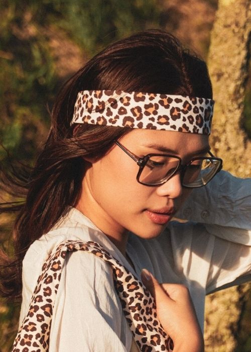 Bandeau cheveux léopard