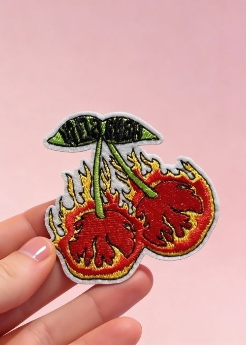 Patch thermocollant Cerise Flammes