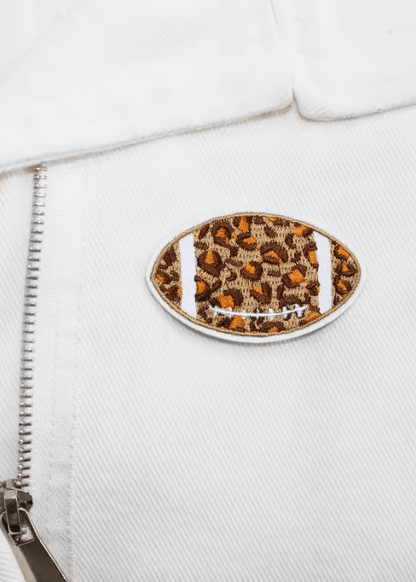 Patch thermocollant ballon rugby leopard