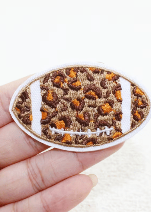 Patch thermocollant ballon rugby leopard