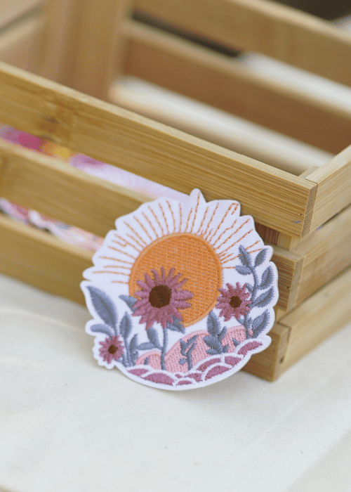 Soleil avec des fleurs