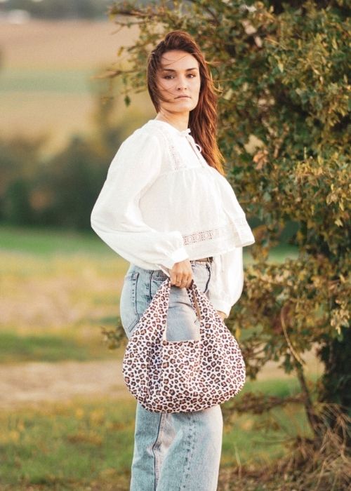 Sac hobo léopard